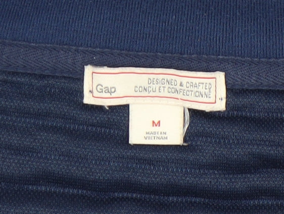 Gap Women’s Blue Textured Pullover Sweatshirt Size M