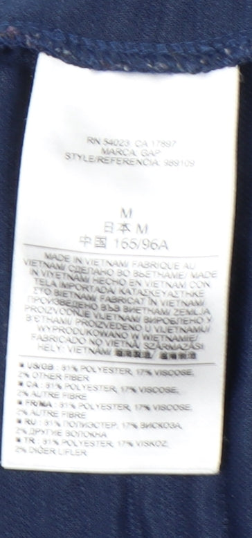 Gap Women’s Blue Textured Pullover Sweatshirt Size M