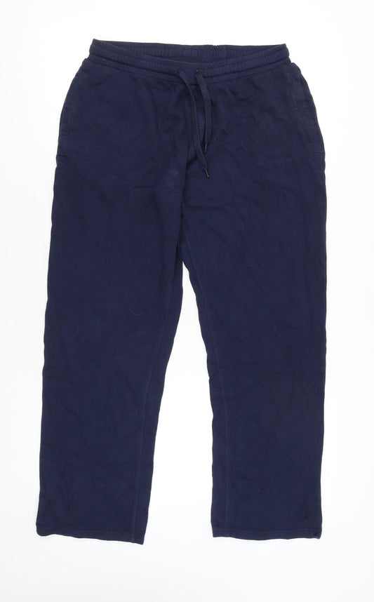 Mountain Warehouse Mens Blue Sweatpants L Regular Fit Elastic Waist Trousers