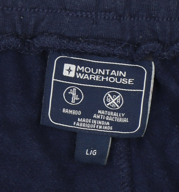 Mountain Warehouse Mens Blue Sweatpants L Regular Fit Elastic Waist Trousers