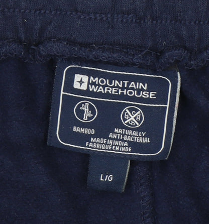 Mountain Warehouse Mens Blue Sweatpants L Regular Fit Elastic Waist Trousers