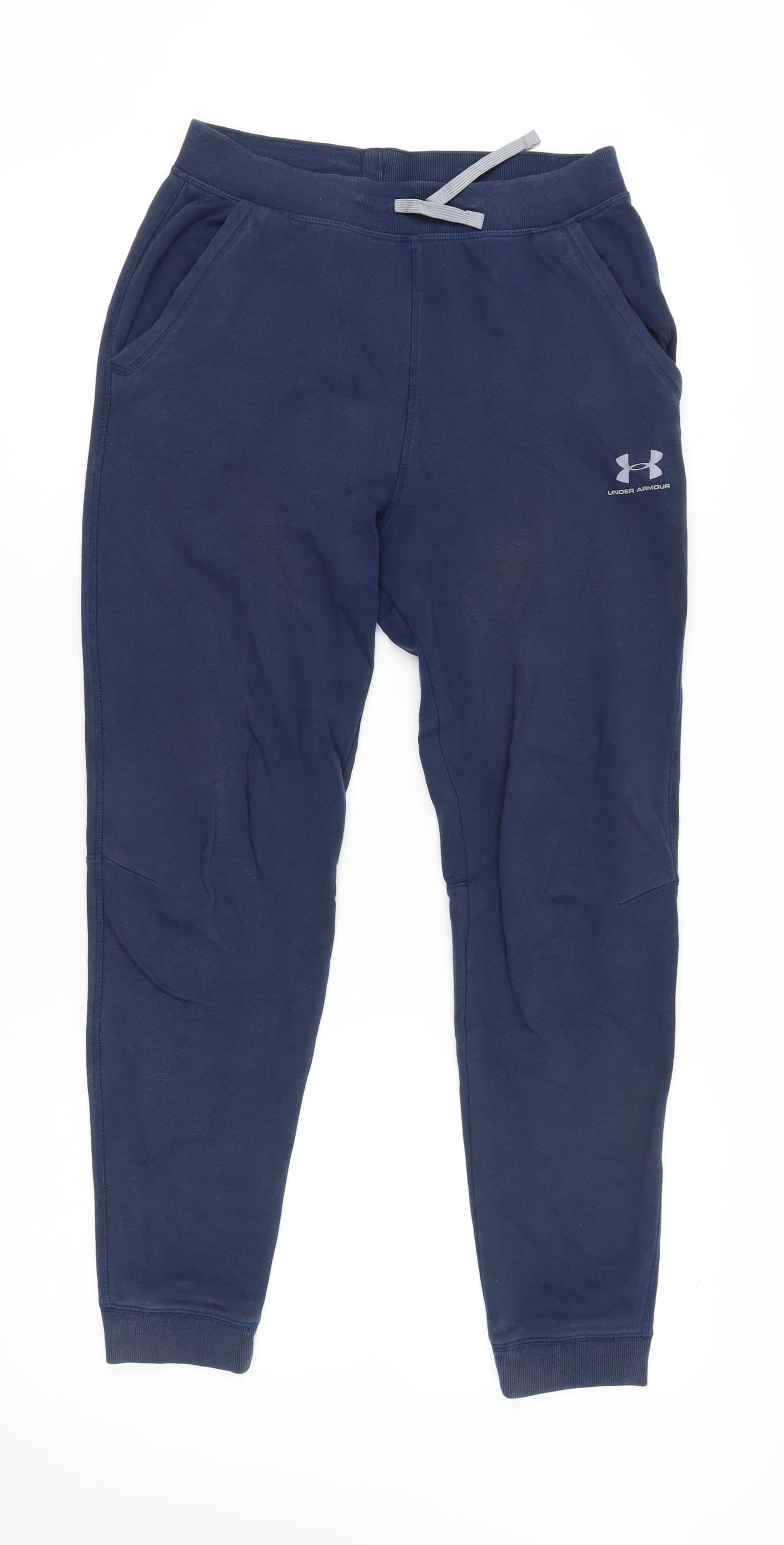 Under Armour Boys Blue XL Jogger Sweatpants Cotton Blend Activewear
