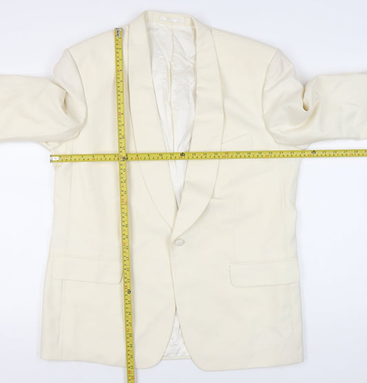 Mens UK Size 44 HR Tailoring Regular Ivory Suit Jacket