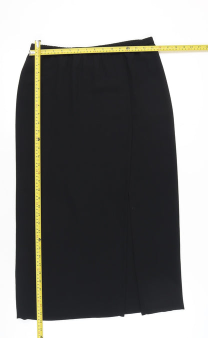 Frank Usher Women’s Black Knee Length Pencil Skirt Size 12