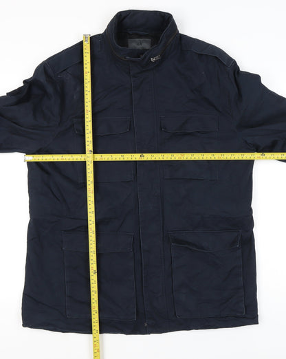 Mens UK Size 54 H&M Blue Military Jacket