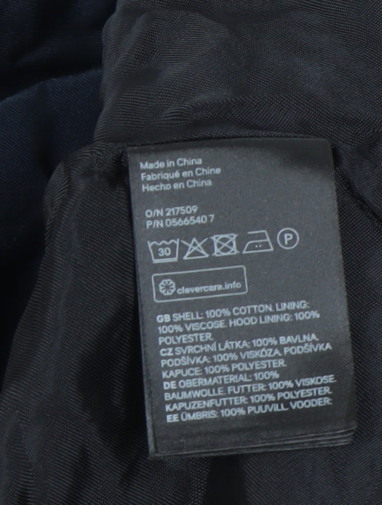 Mens UK Size 54 H&M Blue Military Jacket