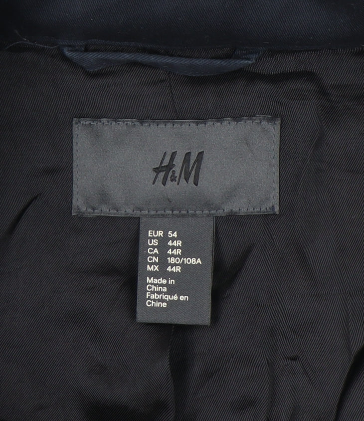 Mens UK Size 54 H&M Blue Military Jacket