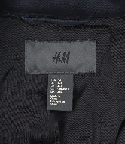Mens UK Size 54 H&M Blue Military Jacket