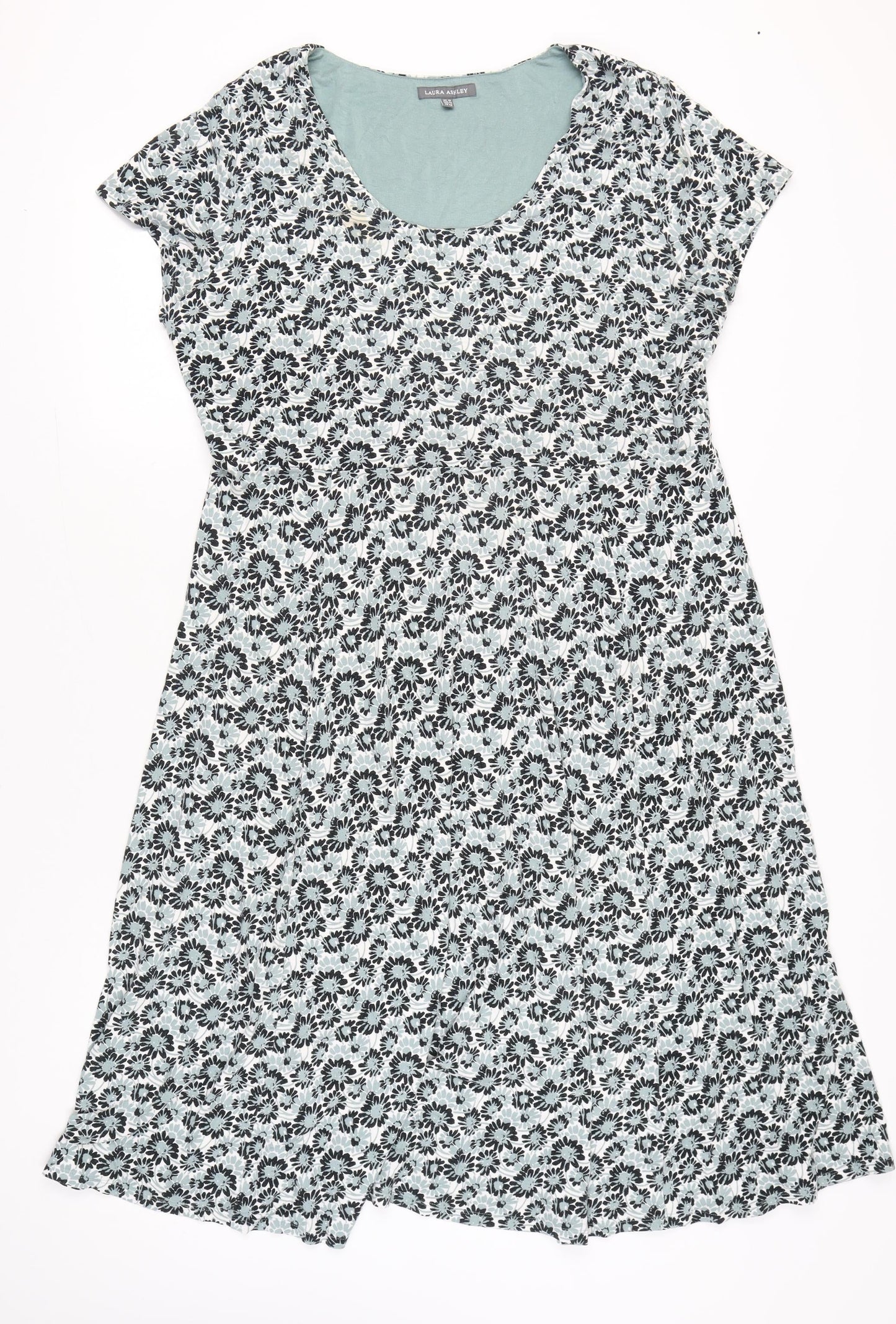 Laura Ashley Women’s Multicoloured Floral A-Line Dress UK 18