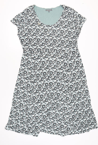 Laura Ashley Women’s Multicoloured Floral A-Line Dress UK 18