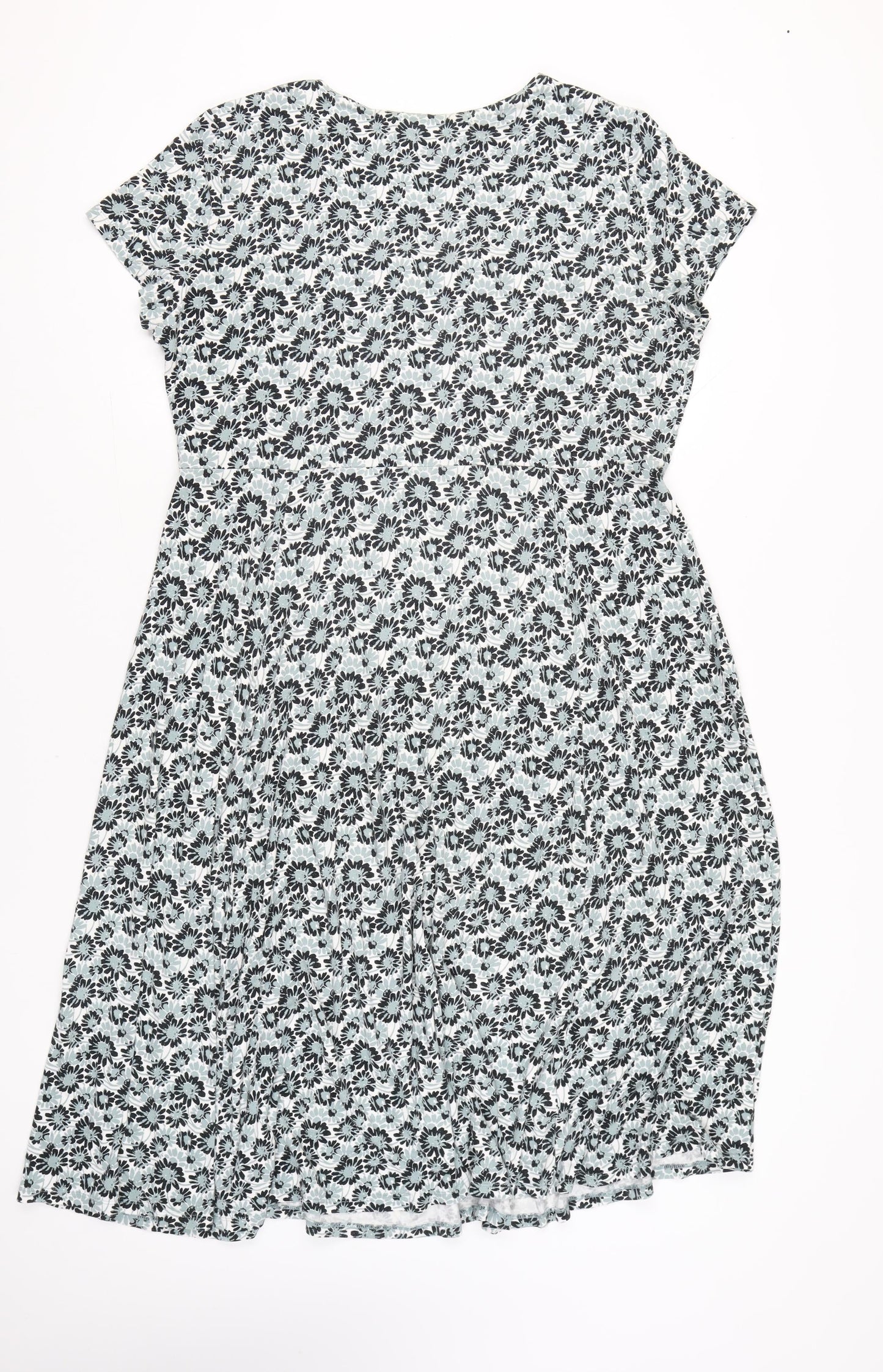 Laura Ashley Women’s Multicoloured Floral A-Line Dress UK 18