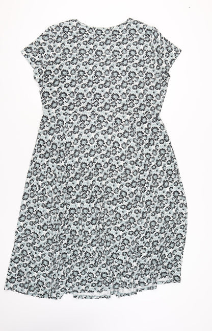 Laura Ashley Women’s Multicoloured Floral A-Line Dress UK 18