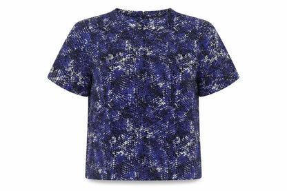 Womens UK Size 12 Marks and Spencer Blue Basic Blouse