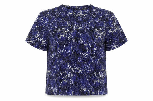Womens UK Size 12 Marks and Spencer Blue Basic Blouse
