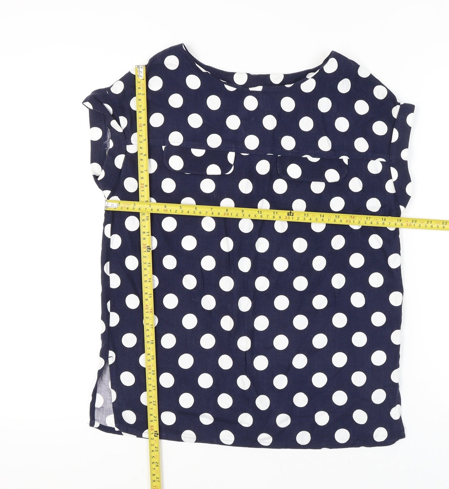Womens UK Size 8 NEXT Blue Basic Blouse