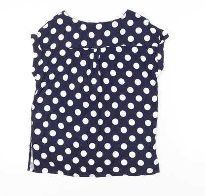 Womens UK Size 8 NEXT Blue Basic Blouse