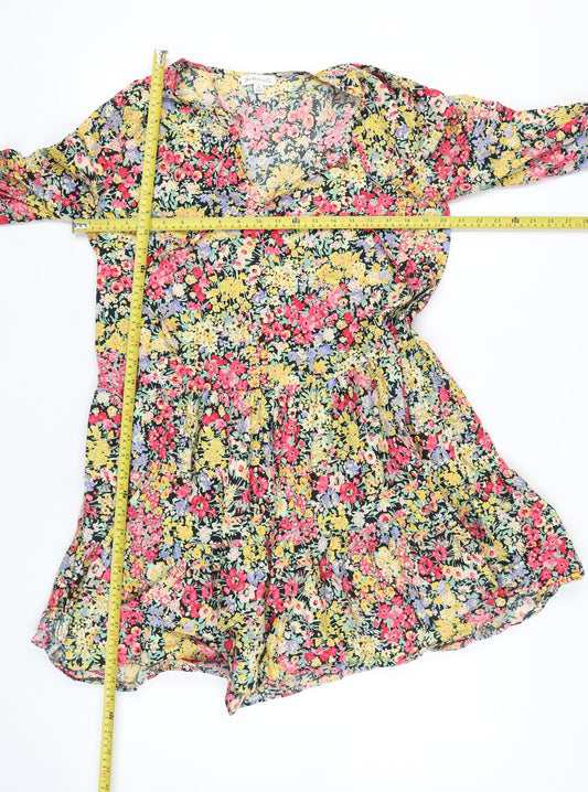 Warehouse Women’s Multicoloured Floral Skater Dress Size 10