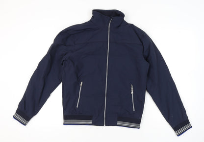 Mens UK Size S Marks and Spencer Blue Bomber Jacket