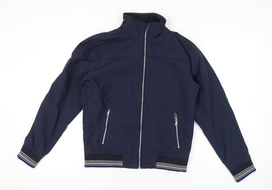 Mens UK Size S Marks and Spencer Blue Bomber Jacket