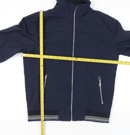 Mens UK Size S Marks and Spencer Blue Bomber Jacket