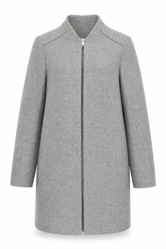 Womens UK Size 14 Principles Grey Overcoat