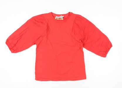 Womens UK Size M Silvian Heach Red Basic T-Shirt