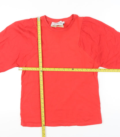 Womens UK Size M Silvian Heach Red Basic T-Shirt
