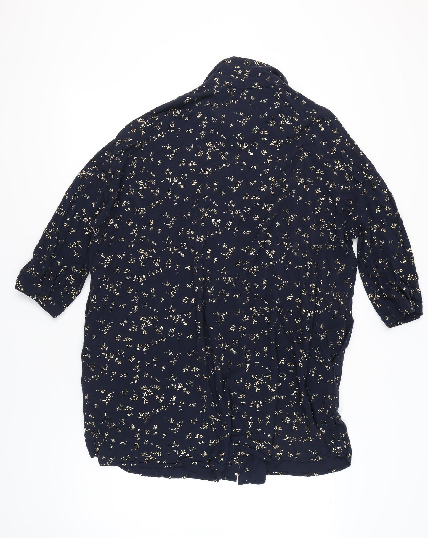 Hush Womens Blue Floral Nightshirt Size 12 Viscose Blend