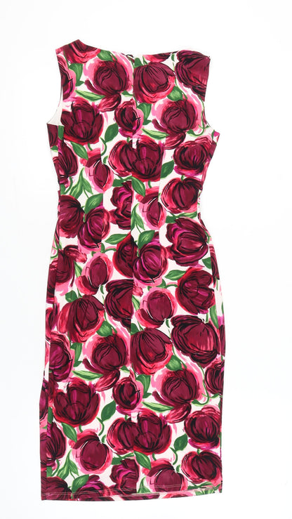 Phase Eight Women’s Multicoloured Floral Sheath Dress Size 8