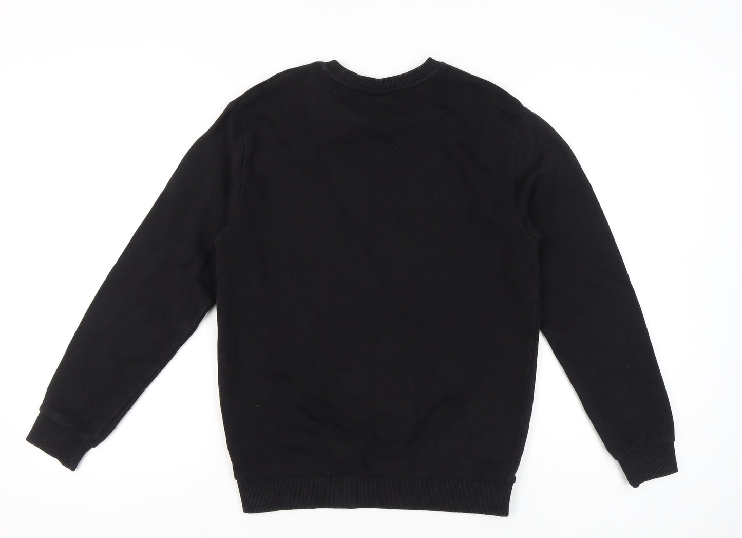 Zara Men Black Medium Skull Graphic Pullover Sweatshirt