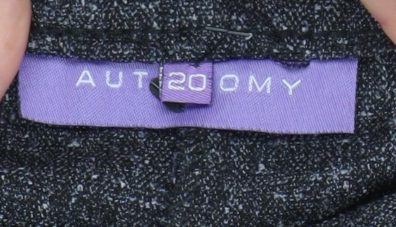 Autonomy Women Grey Cropped Straight Trousers Size 20