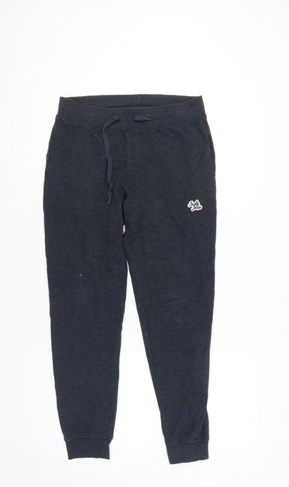 Jack & Jones Mens Blue Sweatpants M Regular Fit Cotton Blend Joggers