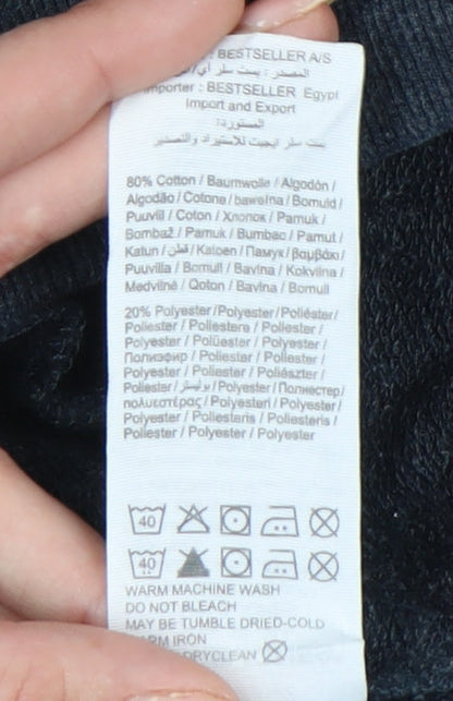 Jack & Jones Mens Blue Sweatpants M Regular Fit Cotton Blend Joggers