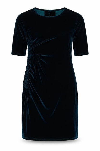 Angeleye Womens Black Velvet Bodycon Dress Size 14 Party Cocktail