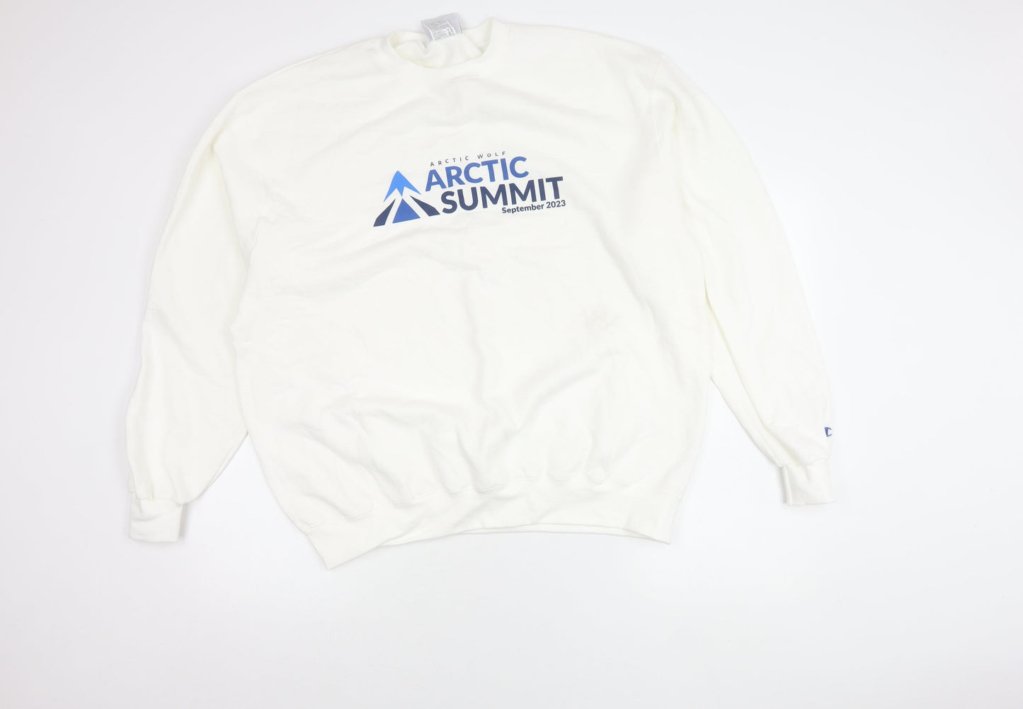 Mens UK Size XL Champion White Pullover Sweatshirt