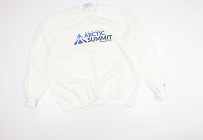 Mens UK Size XL Champion White Pullover Sweatshirt