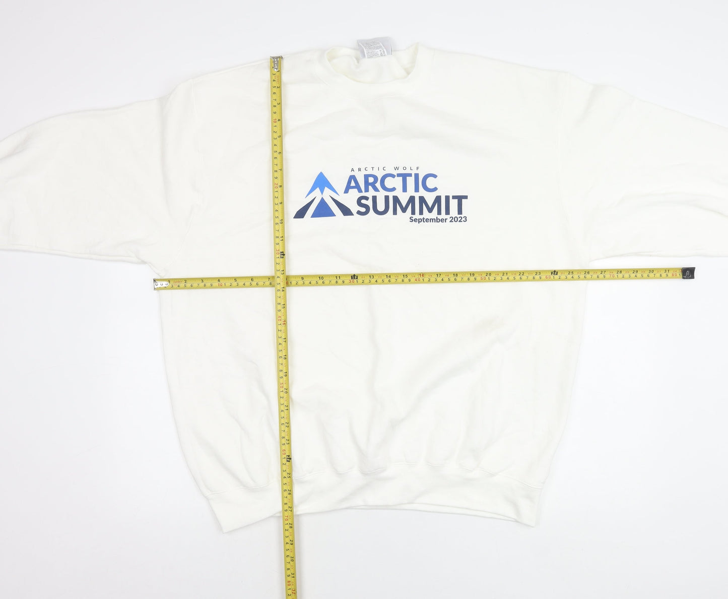 Mens UK Size XL Champion White Pullover Sweatshirt