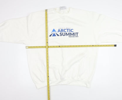 Mens UK Size XL Champion White Pullover Sweatshirt