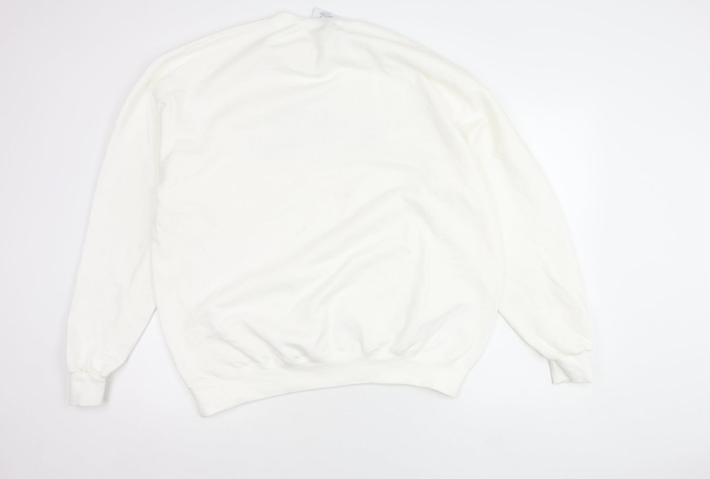 Mens UK Size XL Champion White Pullover Sweatshirt