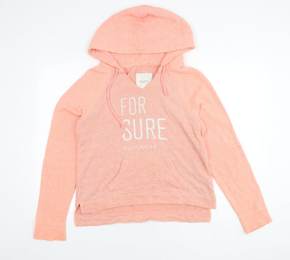 Womens UK Size S Gilly Hicks Pink Pullover Hoodie