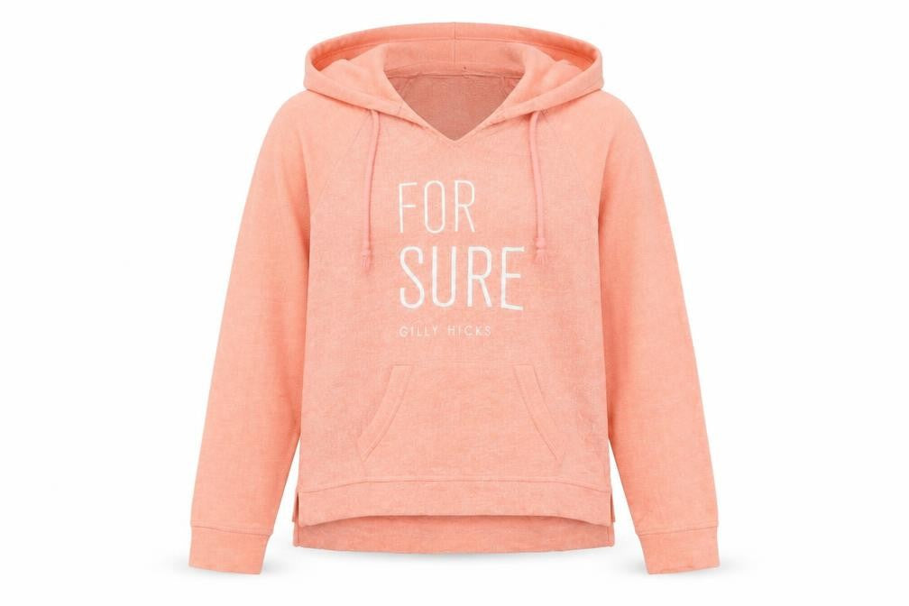 Womens UK Size S Gilly Hicks Pink Pullover Hoodie