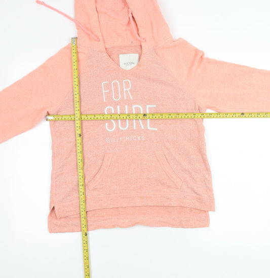 Womens UK Size S Gilly Hicks Pink Pullover Hoodie