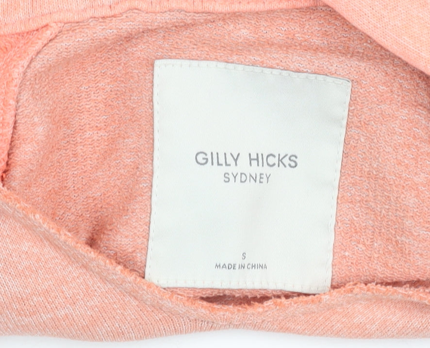 Womens UK Size S Gilly Hicks Pink Pullover Hoodie
