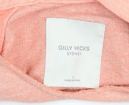 Womens UK Size S Gilly Hicks Pink Pullover Hoodie