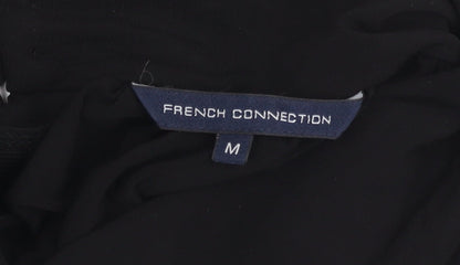 Womens UK Size M French Connection Black Cowl Neck Blouse