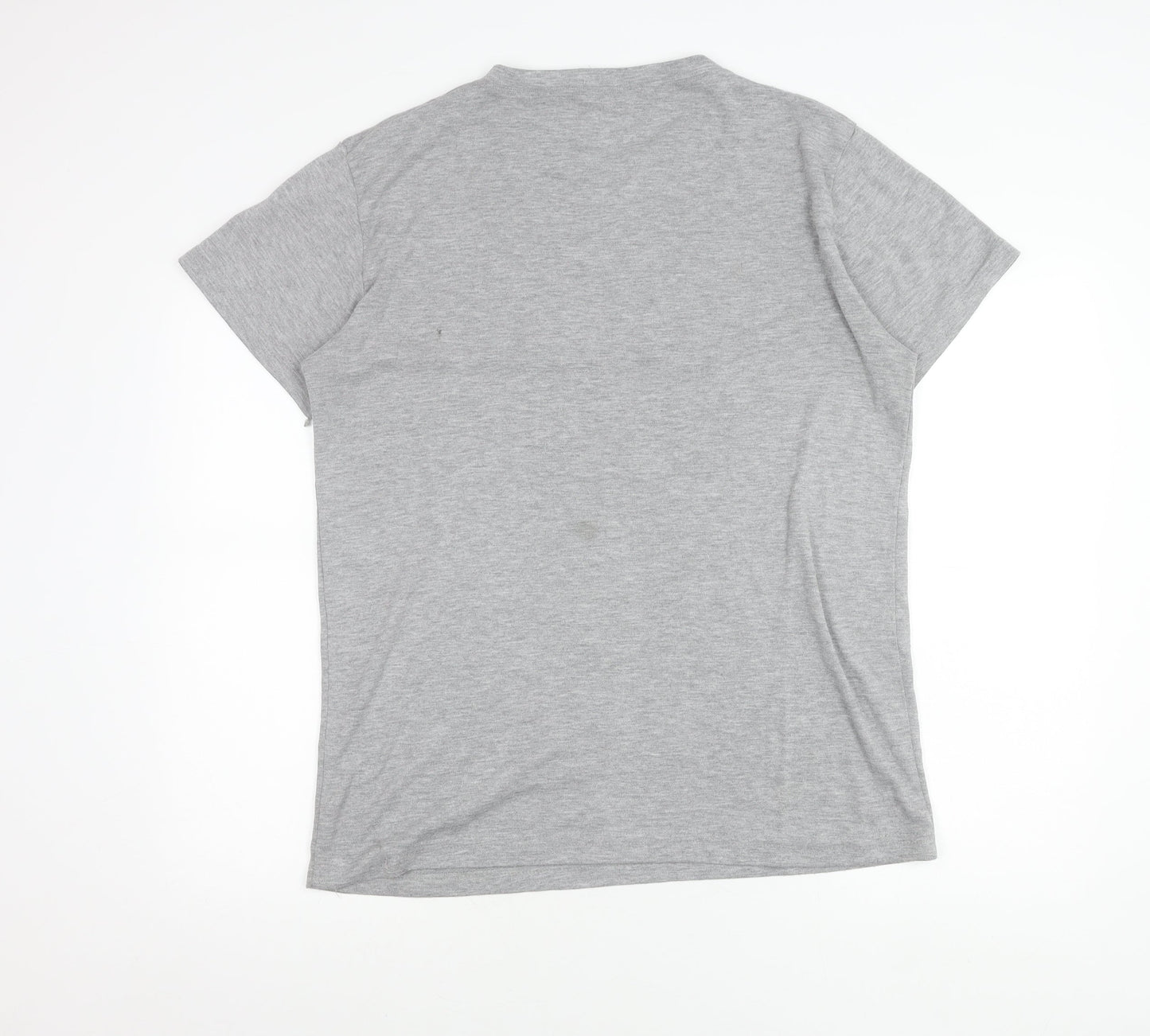 Ralph Lauren Mens Grey XL Crew Neck Cotton T-Shirt Classic Logo