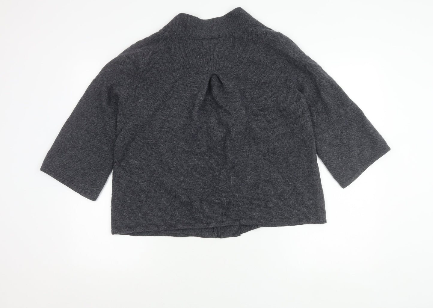 Sarah Spencer Women’s Grey Wool Angora Cardigan Size M V-Neck