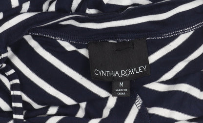 Cynthia Rowley Women’s Blue Striped Midi Swing Dress Size M