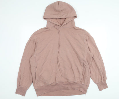 Uniqlo Men’s Pink XL Pullover Hoodie Cotton Blend Hooded Sweatshirt