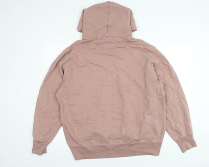 Uniqlo Men’s Pink XL Pullover Hoodie Cotton Blend Hooded Sweatshirt